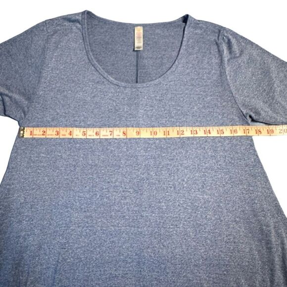 Lula-Roe Perfect Tee Swing tunic jersey Top with half sleeve and side split. - Picture 3 of 6